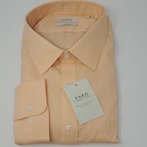Enro Big and Tall Dress Shirt 20 36/37 Peach